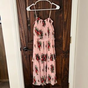 Ganni Tiered Cherry Blossom Dress